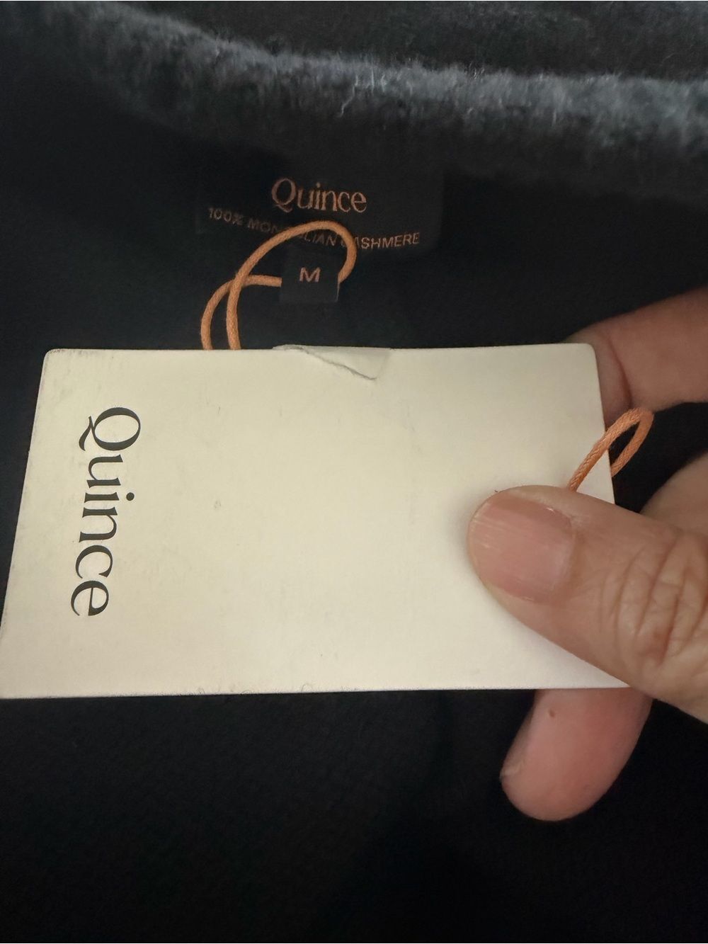 Quince Mongolian Cashmere Black Jogger Pants M MSRP:$119 - Picture 8 of 8